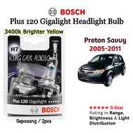 Untuk Proton Savvy~Sepasang 3400K 12V Bosch Plus 120 Gigalight H7 Mentol Lampu Depan Kereta (Kuning 