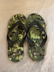 Quiksilver 女裝沙灘拖鞋 Flipflops / size :24.5cm / camouflage / 人字拖 / 游水