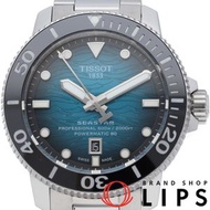 二手天梭海星2000專業自動機械男士腕錶，46毫米，型號T120.607.11.041.00，精鋼/陶瓷錶殼，藍色，拋光處理，成色極佳，附原廠錶盒和保固卡