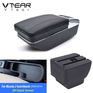 For Mazda 2 Mazda2 Demio Armrest Interior Center Console Storage Box Arm Rest Car-styling Decoration