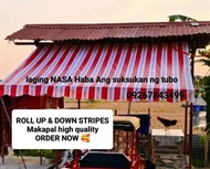 Stripe Lona canopy style Lona Stripes canopy may suksukan ng tubo Trapal affordable price with free 