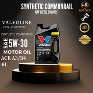 VALVOLINE SYNTHETIC COMMONRAIL 5W-30 ( 6L )FULL SYNTHETIC DIESEL ENGINE OIL