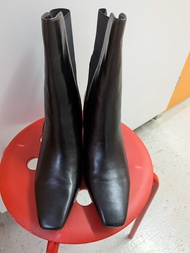 Sam Edelman Margo 黑色皮革短靴