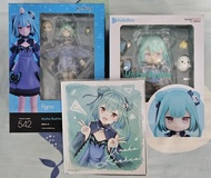 (100％全新未開)Good Smile Hololive 潤羽露西亞 Figma 模型加GoodSmileCompany 黏土人潤羽露西婭加潤羽露西婭畫板和hololive趴趴公仔
