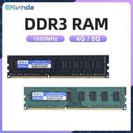 Envinda 4GB 8GB Desktop Memoria Ram DDR3 DDR3L 1600MHz PC3-12800U PC3-10600 DIMM 1.5V 1.35V Non-ECC 