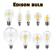 LED Retro Edison Bulb E14 E27 AC 240V Glass Lamp C35 G45 ST64 Led Filament Light Home Decor