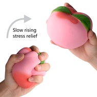 KUUQA  3Pcs Jumbo Squishy Fruit Squishies Slow Rising Strawberry Mango Peach