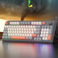 XUNFOX K82 / K820 Mechanical Keyboard - 94 Key Gaming Keyboard with Volume Knob