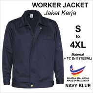 Jaket Teknikal Worker Site Jacket Navy Blue Jaket Lab dan Bengkel