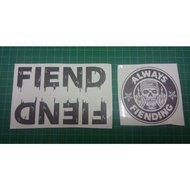 BMX Fiend Decal Transparent Sticker