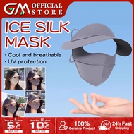 [SG Stock] Summer Ice Silk Breathable Full Face Mask Windproof Mask Sunscreen Face Mask UV Face Mask