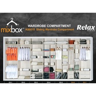 MIXBOX-RELAX- WARDROBE SLIDING DOOR 5x8 , 6x8, 8x8 FT (Melamine Wardrobe)