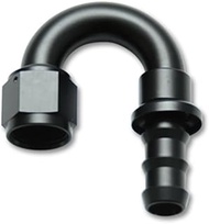 Vibrant Performance 22806 Hose End Elbow Fitting (Push-On 180 Degree; Hose Size: -6AN)