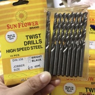 MATA SUN FLOWER 6mm Iron Drill Bit - Hss Twist Drill Bit 6mm FLOWER (1 pcs)