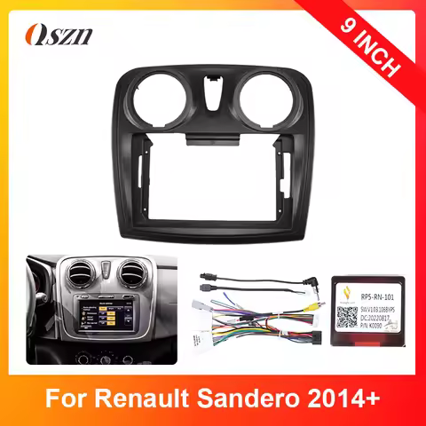 For RENAULT Sandero Symbol Logan 2014+ Canbus Box Panel Dashboard Installation Trim Power Cable 9 In
