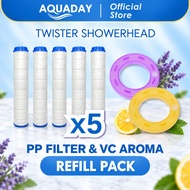 [AQUADAY] Twister Showerhead PP Filter & VC Aroma Capsule Refill