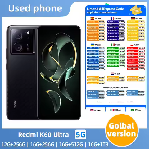 Redmi K60 Ultra Smartphone 6.67 inches 5000mAh Battery 120W Fast Charging Bluetooth 5.4 used phone