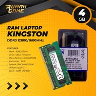 Ram laptop Kingston SODIMM 4GB DDR3 12800/ DDR3-1600 4G sodim
