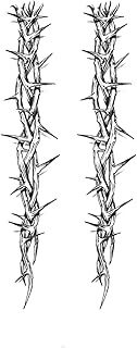 Cool Tattoos,Thorns TH-GZXQB-009,Thorn Tattoos,Real Tattoo Look,Water-Resistant,Resilience,Lasts 1-2