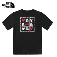 北面（The North Face）休闲T恤户外运动短袖情侣款宽松情人节爱心半袖  JK3 3XL/190