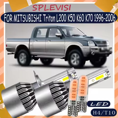 Applicable to bad weather Longevity H4 LED headlight For MITSUBISHI Triton L200 K50 K60 K70 1996 199