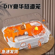 Hot SaLe Hamster Cage Acrylic Oversized Djungarian Hamster Special Luxury Villa House Running Wheel Little Hamster Cheap