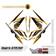 SUPRA STRIPING GTR 150 MOTIF 43 SUPRA VARIATION STRIPING/ GTR VARIATION MOTORCYCLE STICKER/ SUPRA ST