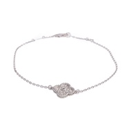 Van Cleef & Arpels 18K白金Sweet Alhambra Diamond Bracelet鑽石手鏈