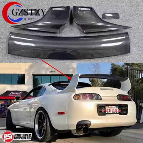 Carbon Fiber Blade 1993-2002 For Toyota Supra MK4 TRD Style Spoiler JZA80 Rear Wing Trunk Spoiler