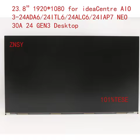 23.8 inch Genuine Desktop LCD Screen for ideaCentre AIO 3-24ADA6/24ITL6/24ALC6 MV238FHM-N20 LED Disp