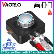 VAORLO 3D Bluetooth 5.0 Audio Receiver Surround Stereo Sound SD TF Card RCA 3.5mm AUX USB Wireless Adapter For CAR Kit Speaker