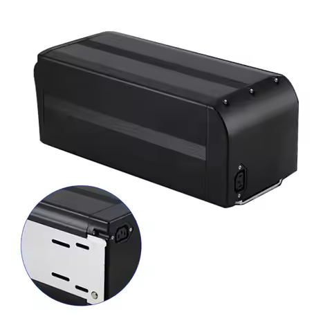 Rear Rack Battery Case 130 pcs 21700 Cells EBike Battery Box 36V 48V 52V 60V 72V Ebike Downtube Case