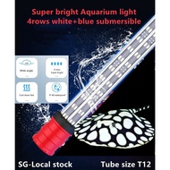 🔥SG Local Stock🔥High-quality 4rows Super Bright white blue LED viewing light submersible for fish ta