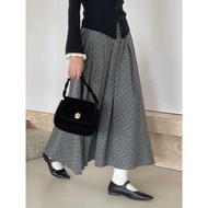 St. John's Heart Polka Dot A-Line Pleated Skirt - Perfect for Autumn