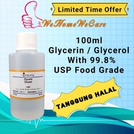 READY STOCKS 💥 100ml / 126gram (Tanggung Halal) Glycerin (Glycerol) with 99.8% USP Food Grade