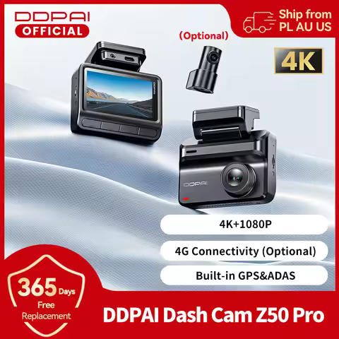 2025 New DDPAI Dash Cam Z50 Pro 4K Car Camera Night Vision 5GHz Wi-Fi GPS ADAS 24H Parking Monitor S