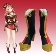 Cosplay Game Genshin Impact yanfei Cosplay Shoes Halloween Carnival Boots Noelle Cosplay Boots Custo