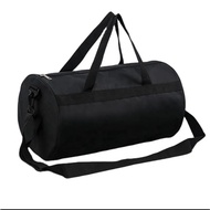 Outdoor sports bag,/ gym bag, black tube gym sports bag