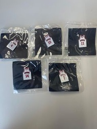 全新 男兒當入樽 灌籃高手 電影版 The First 限定 球衣 徽章 1 set 5個 白色