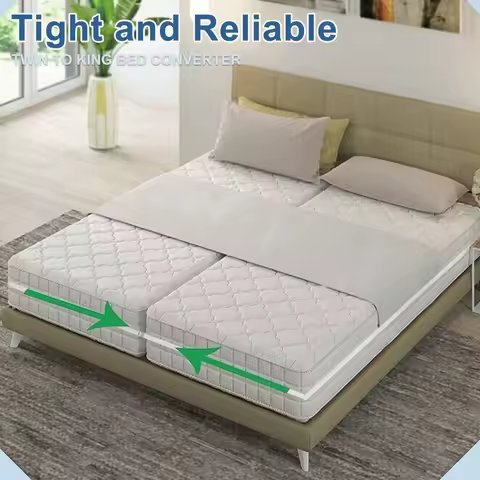 33ft Long Twin Bed Connector, Twin Mattress Connector to Make King, Adjustable Bed Bridge Twin to Ki