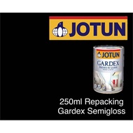 250ml JOTUN GARDEX SEMIGLOSS 0099 BLACK REPACKING TESTER PAINT / CAT MINYAK / CAT BESI / CAT KAYU / 