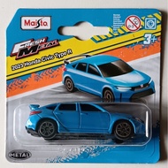 MAISTO FRESH METAL 2023 Honda Civic Type R (FL5) Blue Toys Diecast Scale 1:64
