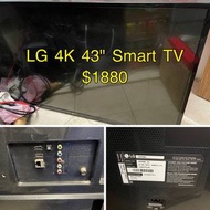 大量家品出售中！LG 樂金 4K 43“ smart tv 43吋 電視機 #43UF6400-CA