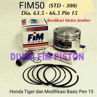 11 Piston Kit Fim50 Tiger Ov. Std - 3.00 Diameter 63.5 64 64.5 65 65.5