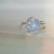 925純銀10-11mm月光石戒指CANDY RING -活圍不限