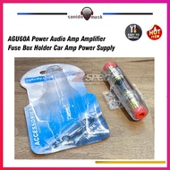 AGU60A Power Audio Amp Amplifier Fuse Box Holder 60A, High Temperature Resistant