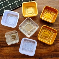 50g80g 100g 125g Mooncake Tray Egg Yolk Pastry Tray No Lid Mid-Autumn Mooncake Tray Thickened PP Foo