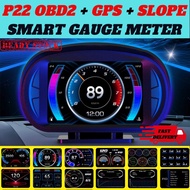 ‼️New Model🇲🇾 P22 Car OBD OBD2 Meter GPS Digital Scanner Speedometer Gauge display Hud Water temp RPM myvi AXIA CBW