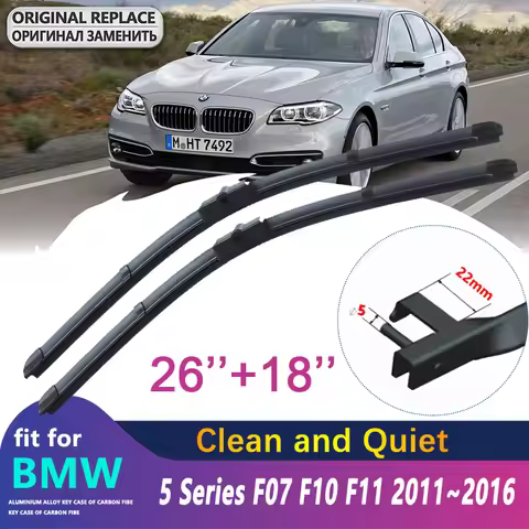 Front Wiper Blades For BMW 5 Series F07 F10 F11 2011~2016 Accessories Auto 520i 523i 528i 530i 535i 