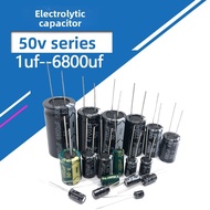 50V 0.1uf 0.47uf 1uf 2.2uf 3.3uf 4.7uf 10uf 22uf 33uf 47uf 100uf 220uf 470u 3300uf 4700uf 6800uf Alu